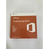 China Retailbox Ms Office 16 Product Key , Office 2016 Licence Key English Version factory