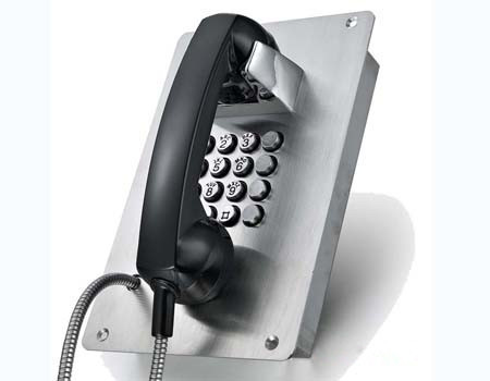 Quality Outdoor Vandal Resistant Telephone Stainless Steel Flush Mounting Full Keypad for sale