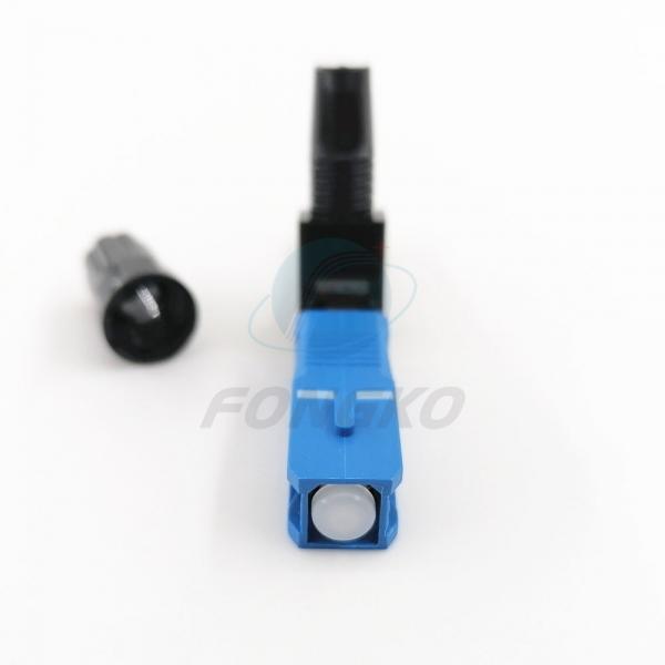 Quality SC UPC Fiber Optic Fast Connector For FTTH Drop Cable Field Termination for sale