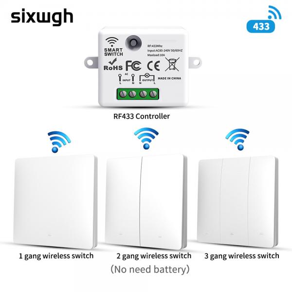 Quality 2.4GHz Wireless Remote Control Switch PC ABS Durable Lightweight Homekit Usb for sale