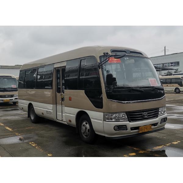 Quality Gasoline 23 Seater Coach Tour Bus Toyota Coaster 20 Seater for sale