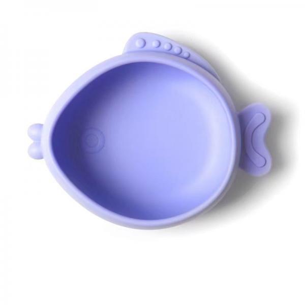 Quality Creative fish shaped baby silicone tableware, children's suction cups, tableware, silicone bowls for sale