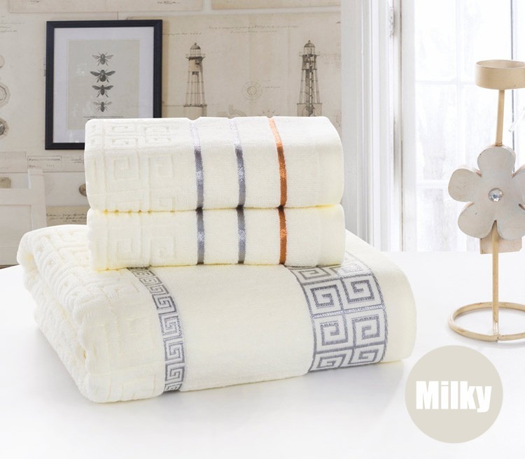 China 3Pcs Towel set Cotton Beach Bath Face Towel Set for both Adults and Baby Bath Towel Set factory