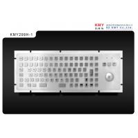 Quality Vandal Resistant Information Kiosk Metal Keyboard with Trackball and Function for sale