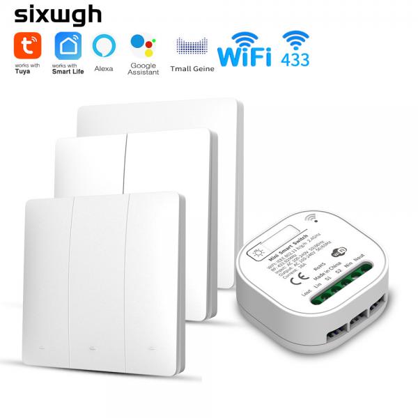 Quality 2.4GHz Wireless Remote Control Switch Wifi Three Key Self Homekit On Off Switch for sale