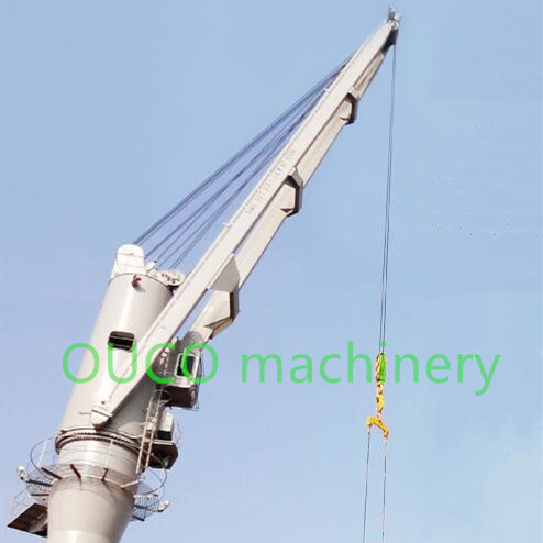 Quality 20m Customized 25t Knuckle Boom Pedestal Marine Cranes for sale