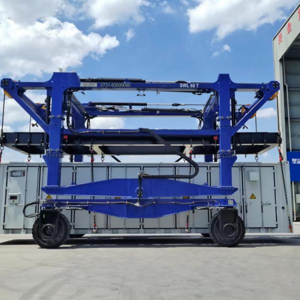 Quality 60T Shipping Industrial Straddle Carrier System For Oversized Loads for sale
