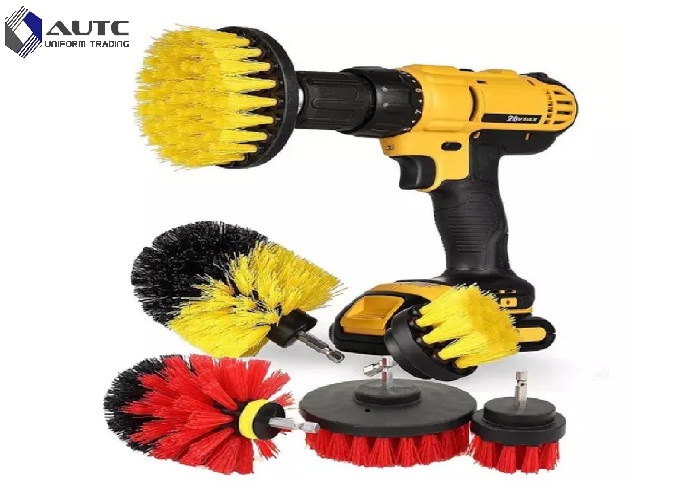 China Kitchen Electric Drill Brush Household Tools Brush Hdpe Plate Material: factory