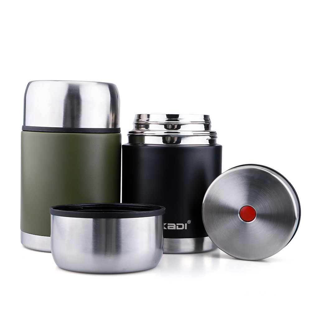 China 500ML 800ML Stainless Steel  Vacuum Food Container Simple Healthy Food Jar factory