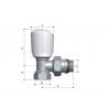 China Heating ART1561 Thermostatic Angled Radiator Valves For Floor Heating Systems factory