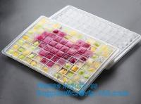 China FDA Certified Silicone Mold Companion Cube Container Store Cool Beans Ice Tray Trays with Lid,ice cube tray container,Po factory