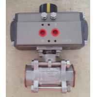 China Stainless Steel Actuated Ball Valves With 90° Pneumatic Actuator Air Torque factory