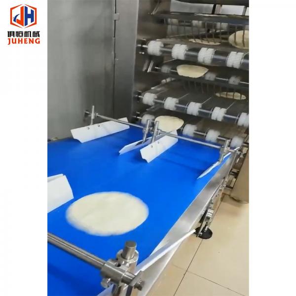 Quality Full Automatic Mexican Wheat Flour Tortilla Line Wrapper Making Machine 2800 - 7500pcs/H for sale