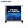 China 10x8 Ft Stand Trade Show Booth Backdrop Telescopic Adjustable Flat Straight factory