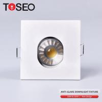 China Fixed White Square Downlights ,  Anti Glare LED Lights 70mm Cut Out For Living Room factory