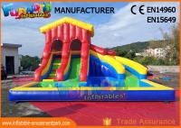 China Water - Proof Giant Inflatable Water Slide / Outdoor Inflatable Pool Park factory