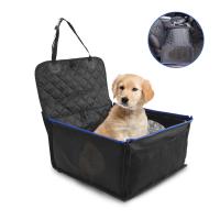 China Waterproof Dog Car Booster Seat Pet Front Protector Seat with Non-slip Bottom Storage Pocket and removable and washable factory