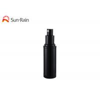China Black Airless Pump Bottle Slim Aluminum Cosmetic Packaging 15ml 30ml 50ml factory