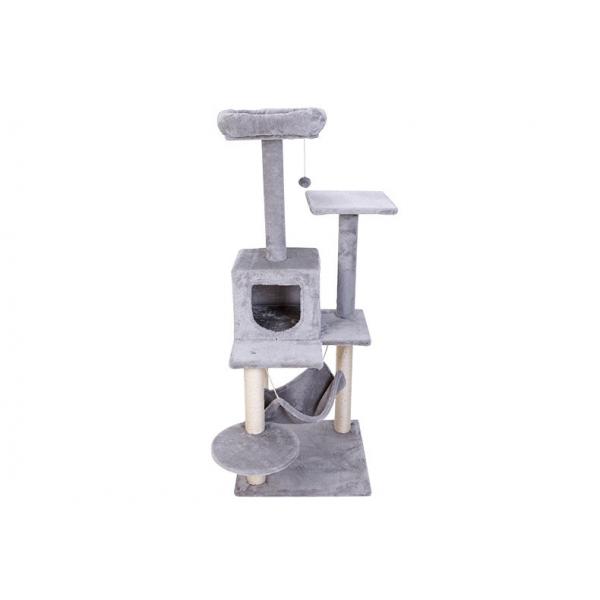 Quality Grey Color Cat Climbing Frame Elegance Delicate Size 64 * 49 * 132CM for sale