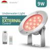 China Stainless Steel Waterproof Led Pool Light Smart RGB Color 9W IP68 External Control factory