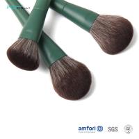 China 12pcs Green Wood Handle Pretty Makeup Brush Sets factory