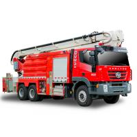 china 32m SAIC-IVECO Foam Tower Aerial Fire Truck with 6000L Water & Foam