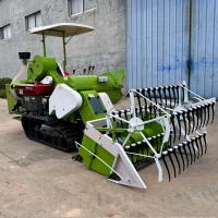 China Riding Multifunctional Wheat And Rice crawler Harvester With Dual Header New Type Of Rice And Soybean Harvester factory