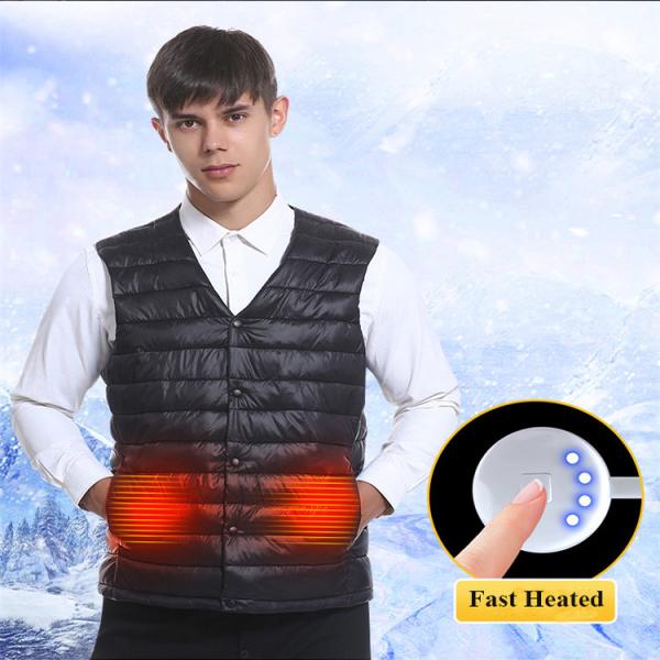 Quality USB Rechargeable Heated Waistcoat Power Bank Heated Vest Outdoor for sale