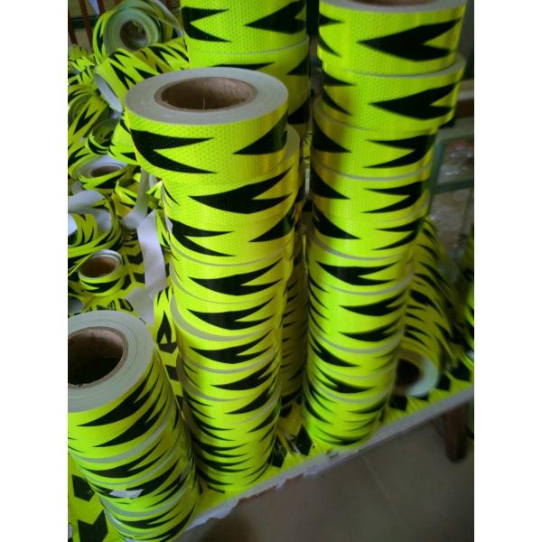 Quality High Visibility Reflective Vehicle Marking Tape Self Adhesive , Reflective Arrow Stickers for sale