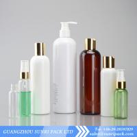 China plastic shampoo bottle with lotion pum, cosmo round PET bottle, plastic squeeze bottles factory