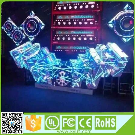 Quality LED Diamond DJ Booth Full Color Led Screen Sphere Arc Globe LED Screen 700w for sale
