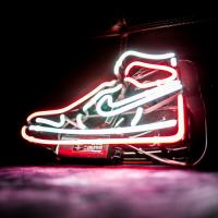 China 14  x 8.5   Neon Jordan Sneaker Signage Shoe Glass Acrlic  Neon Sign factory