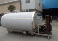China 1000L 3000L Stainless Steel Milk Tank With Air Compressor Manual / Automatic Available factory