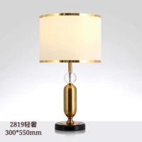 China Home Villa Metal Fabric AC110V Art Deco Style Table Lamps factory