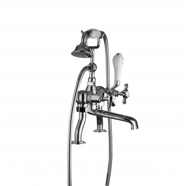 Quality Classical Double Handle Bath Shower Mixer With 3 Years Warranty for sale