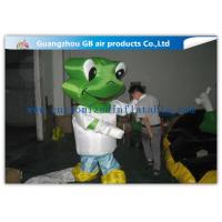 China Green Head Frog Inflatable Cartoon Characters Inflatable Animal Costume Adult Size factory