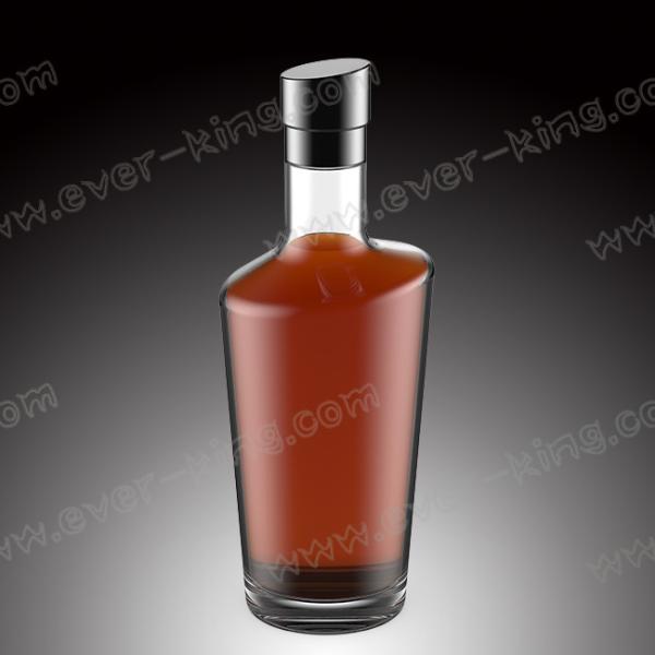 Quality OEM 1500G Luxury Decaling Whiskey Glass Bottle for sale