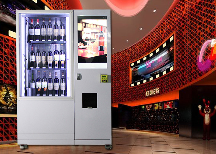 China Sparkling Wine champagne beer alcohol spirit  bottle olive oil combo Vending Machine with remote control factory