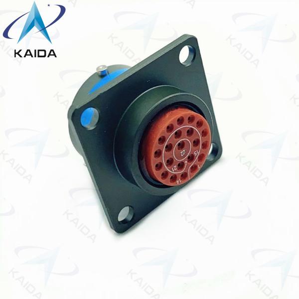 Quality 22 Male Pins D38999 Series 2 Connector Crimp Box Mounting Receptacle D38999 Mil for sale