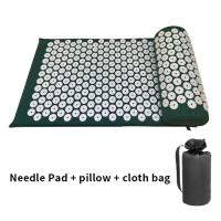 China Neck Back Pain Massage Acupuncture Mat With ABS Needles And Pillow for sale