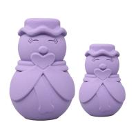 China Pet Snowman Custom Toy Bite Resistant Molar Natural Rubber Biting  Interactive Pet Toys factory
