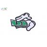 China Twill Polyester Clothes Logo Embroidered Iron On Patches Dollar Paper Money Emoji factory