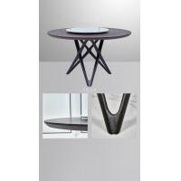 China Italian Modern Round Dining Table With Marble Rotating Centre factory