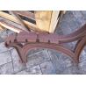 China Long Outdoor Wooden Cast Iron Bench Seat Ends For Street Furniture factory