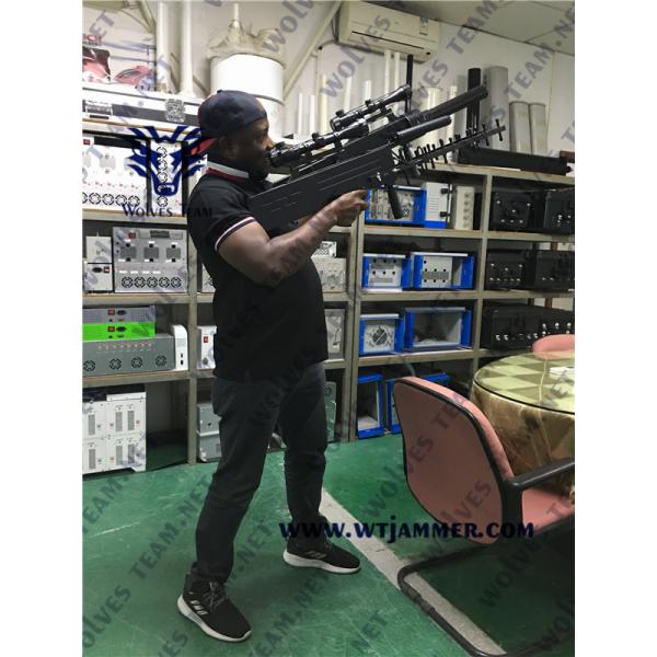 Quality Portable Gun Shape 1000m 30w Anti Drone Jammers for sale