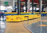 China 7 Ton Machinery Plant Workpiece Handling S Type Rail Turning Electric Transfer Trolleys factory