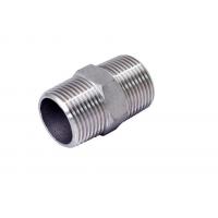 China 316 Stainless Steel Hex Nipples , 1/2 X 1/2 NPT Male Nipple for sale