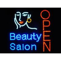 China 530x450mm customised logo colorful led OPEN sign for store for sale