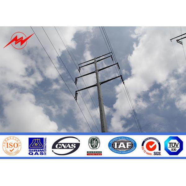 Quality Electrical Distribution Line Power Transmission Poles With Cross Arm for sale
