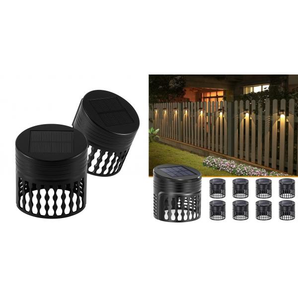 Quality Decorative light effect solar garden lights LED lighting for fence wall decor for sale